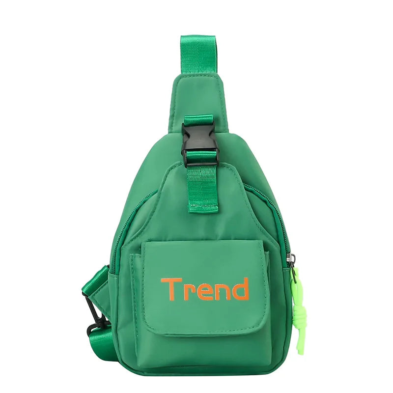 Cute Solid Color Children's Shoulder Bag | Stylish Kids Fanny Pack