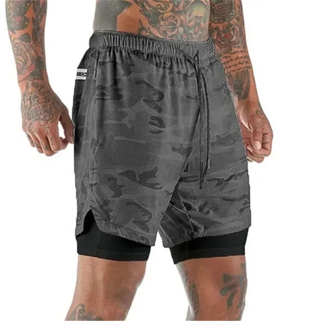 Men's Double-Decker Sport Shorts | Perfect for Summer Fitness