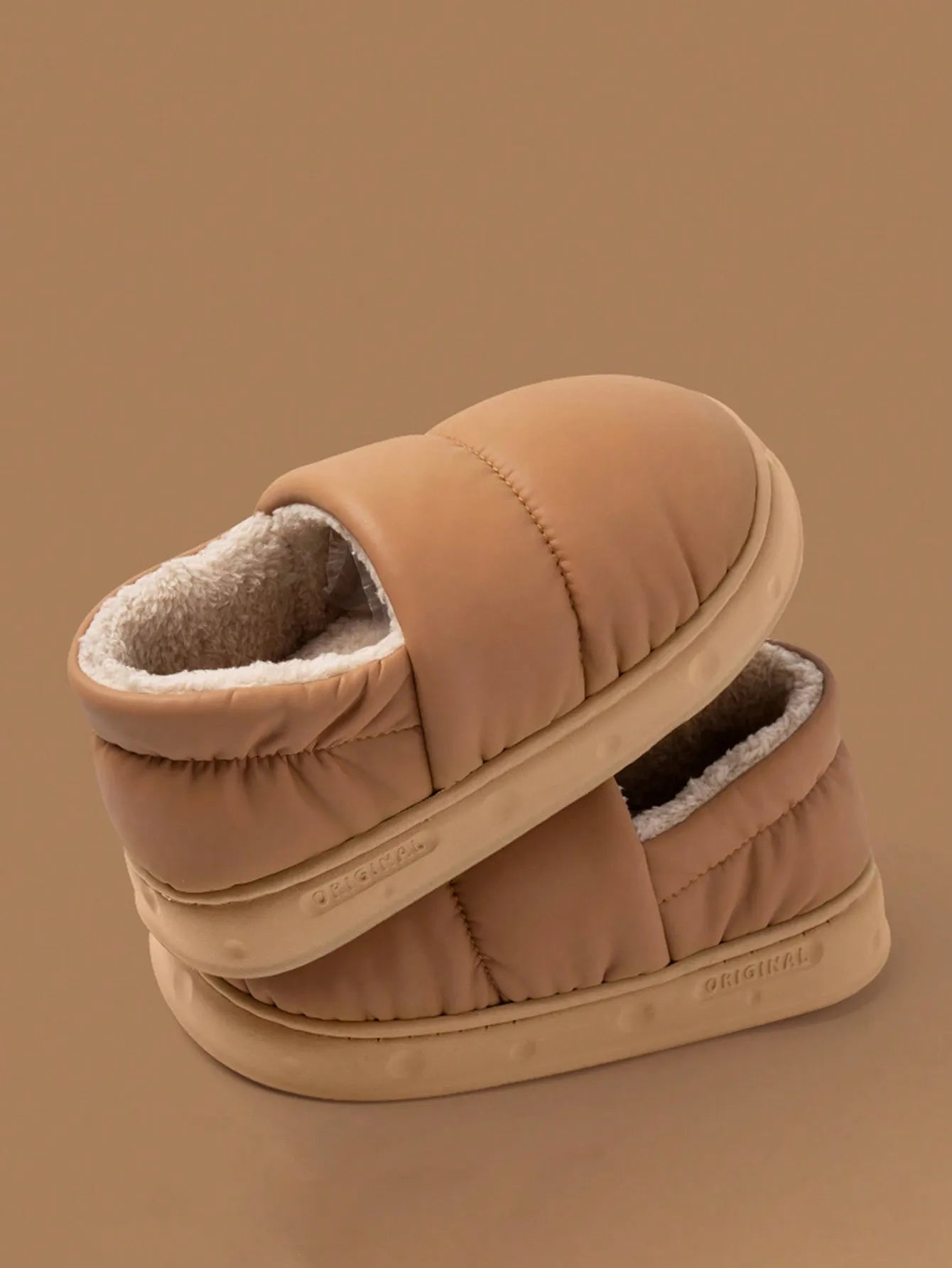 Men's Warm Plush Fleece Slippers | Cozy Non-Slip Winter Footwear