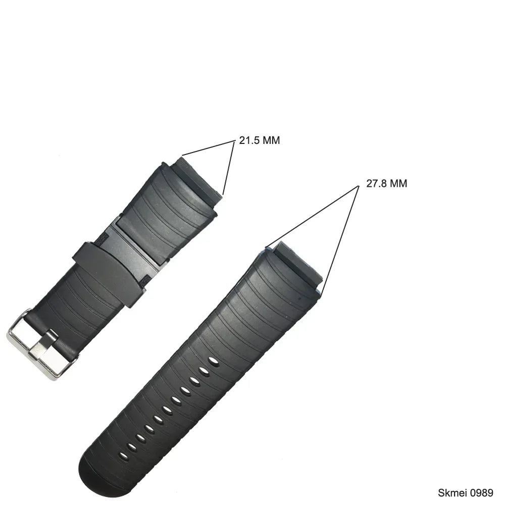 Durable PU/Rubber Watch Bands | Adjustable & Stylish Strap Upgrade