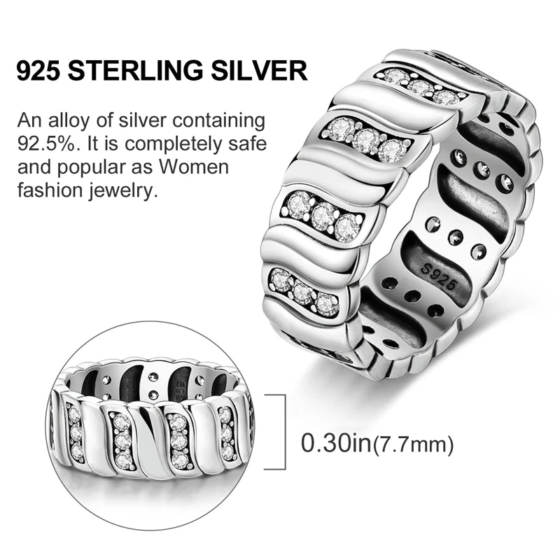 Elegant 925 Sterling Silver Infinite Love Ring | Luxury Wedding Jewelry
