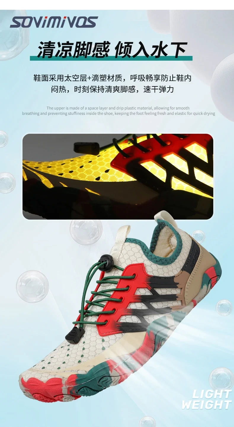 Men's Cross-Trainer | Barefoot & Minimalist Shoe | Zero Drop Sole | Wide Toe Box Women Upstream Swimming Shoes Beach Slippers