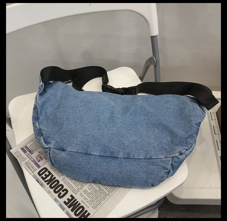 High Quality Denim Waist Bag | Stylish Crossbody Fanny Pack