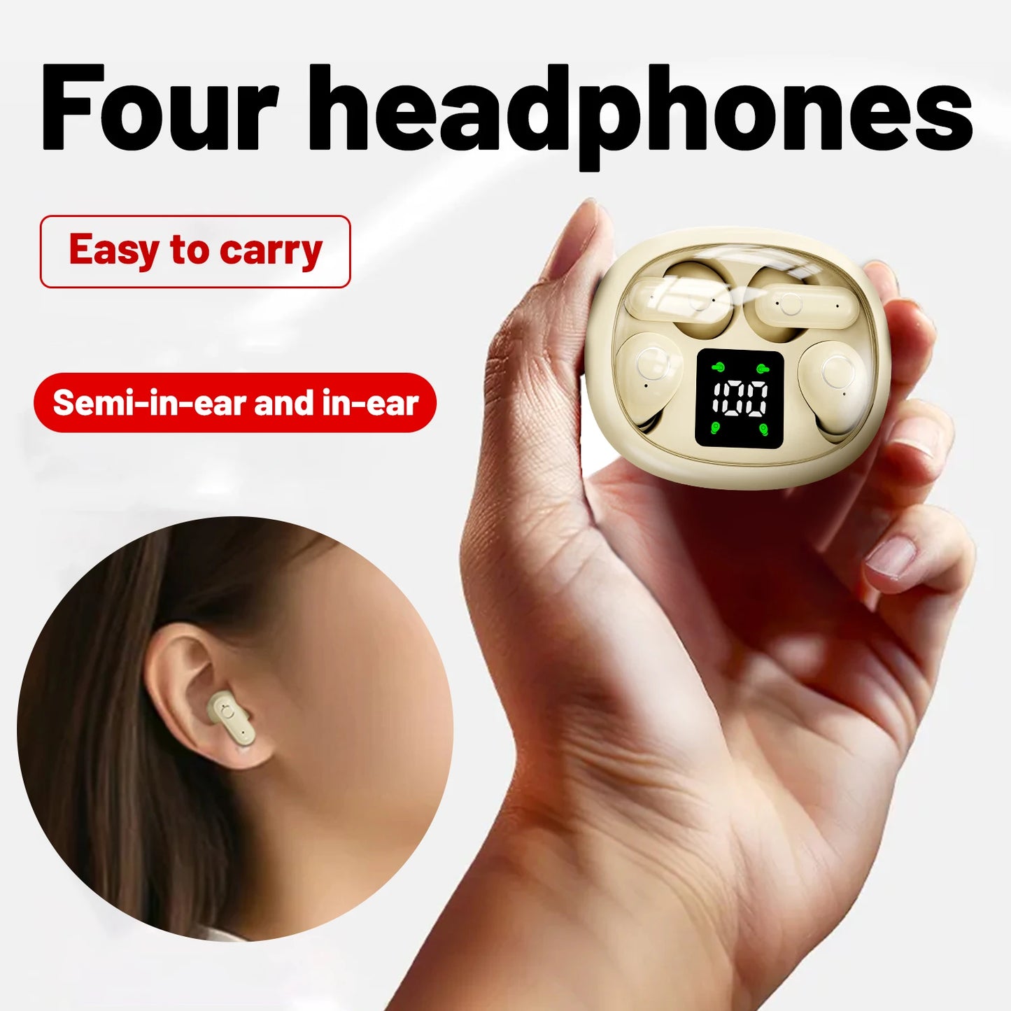 Long Range Bluetooth Earphones Wireless for Sports Running