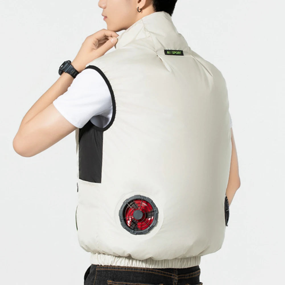 Cooling Fan Vest for Summer | Breathable Heat Resistant Jacket