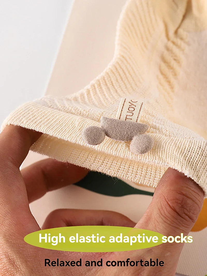 Cute Newborn Baby Summer Socks | Breathable Mid Tube Design