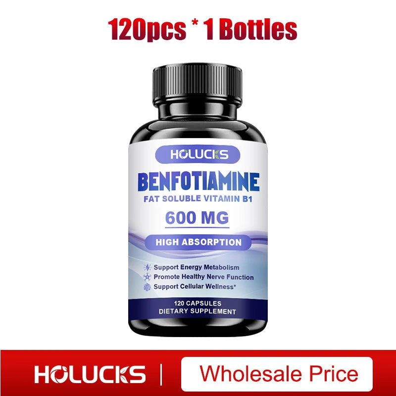 Benfotiamine Capsules 600mg | Support Energy & Nerve Health