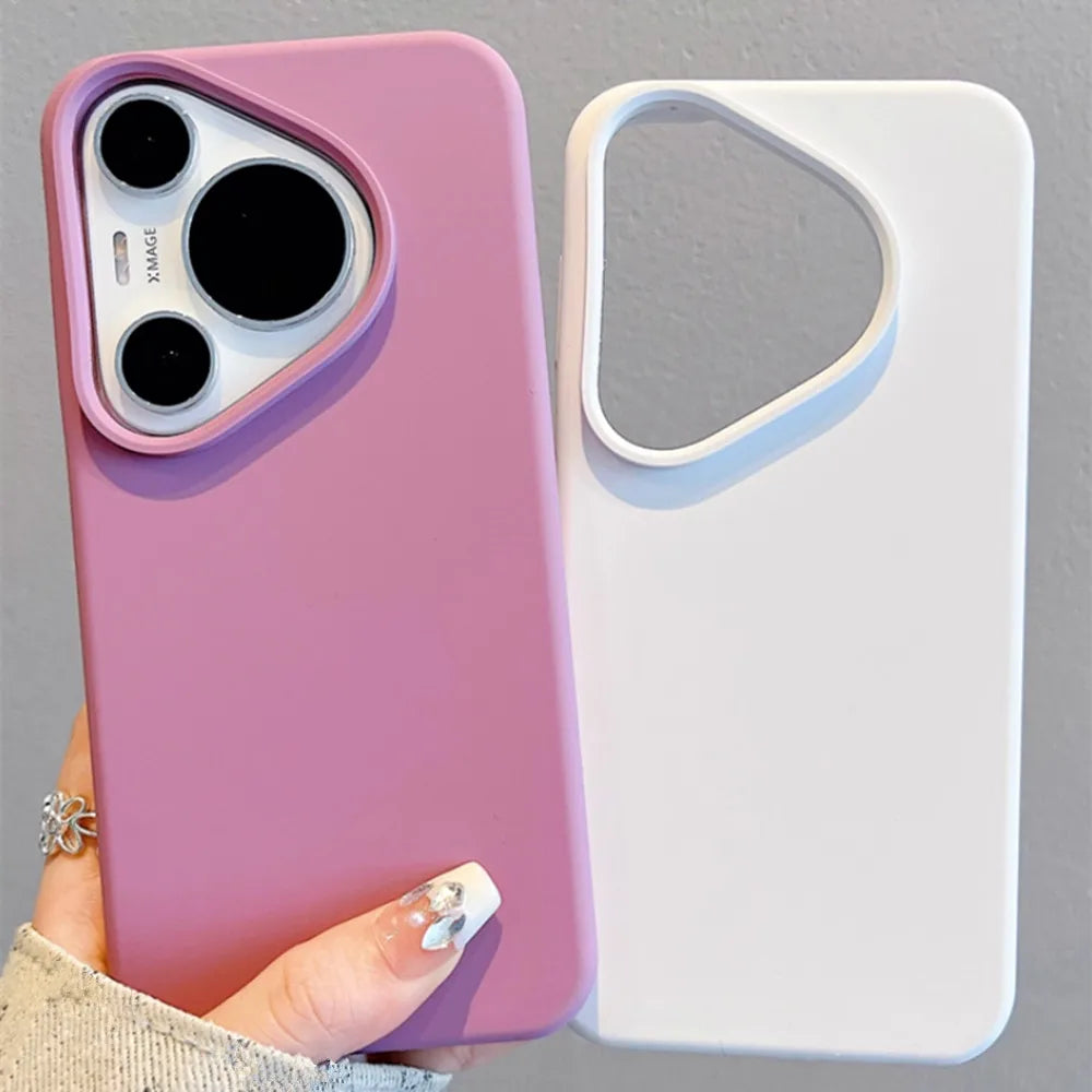Liquid Silicone Phone Case For Huawei Pura 80 Pro Pura 70 P60 P50 P40 P30 Pro Mate 70 60 50 Luxury Soft Skin Smooth Cover Funda