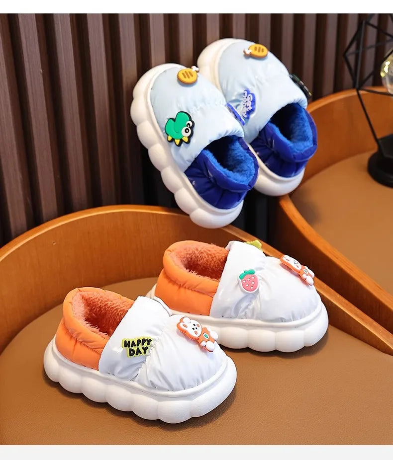 Children's Warm Plush Slippers | Cozy Anti-Slip Winter Footwear