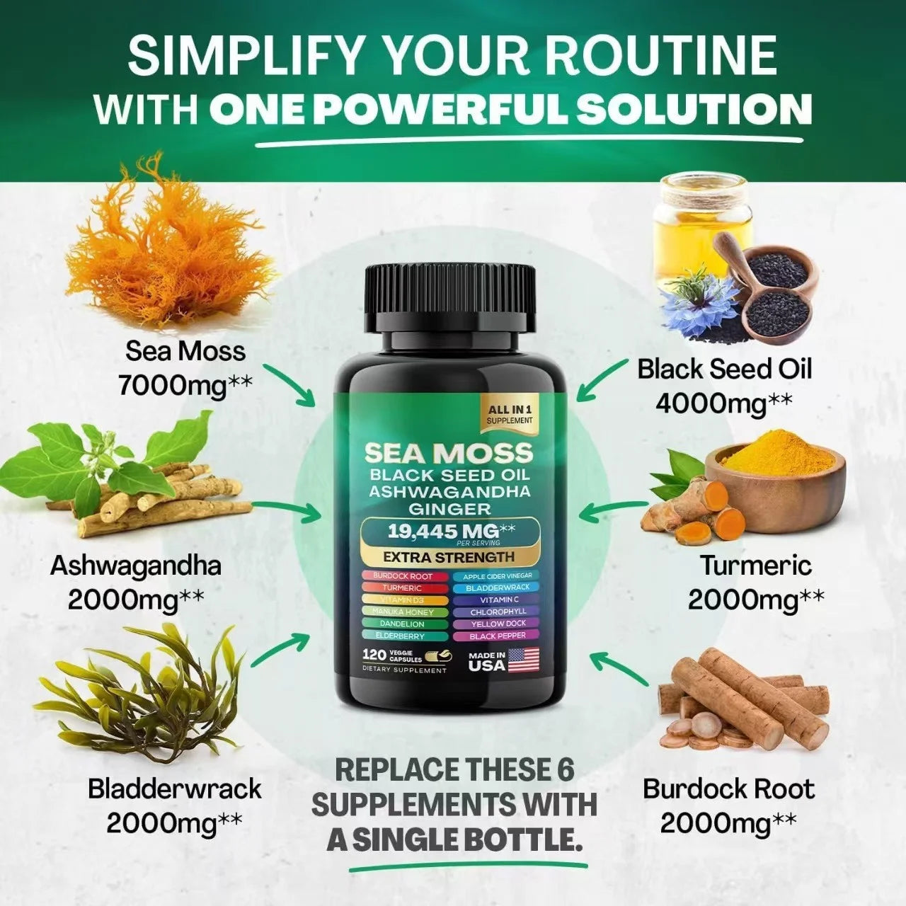 Organic Shilajit Capsules & Sea Moss | Natural Health Boost