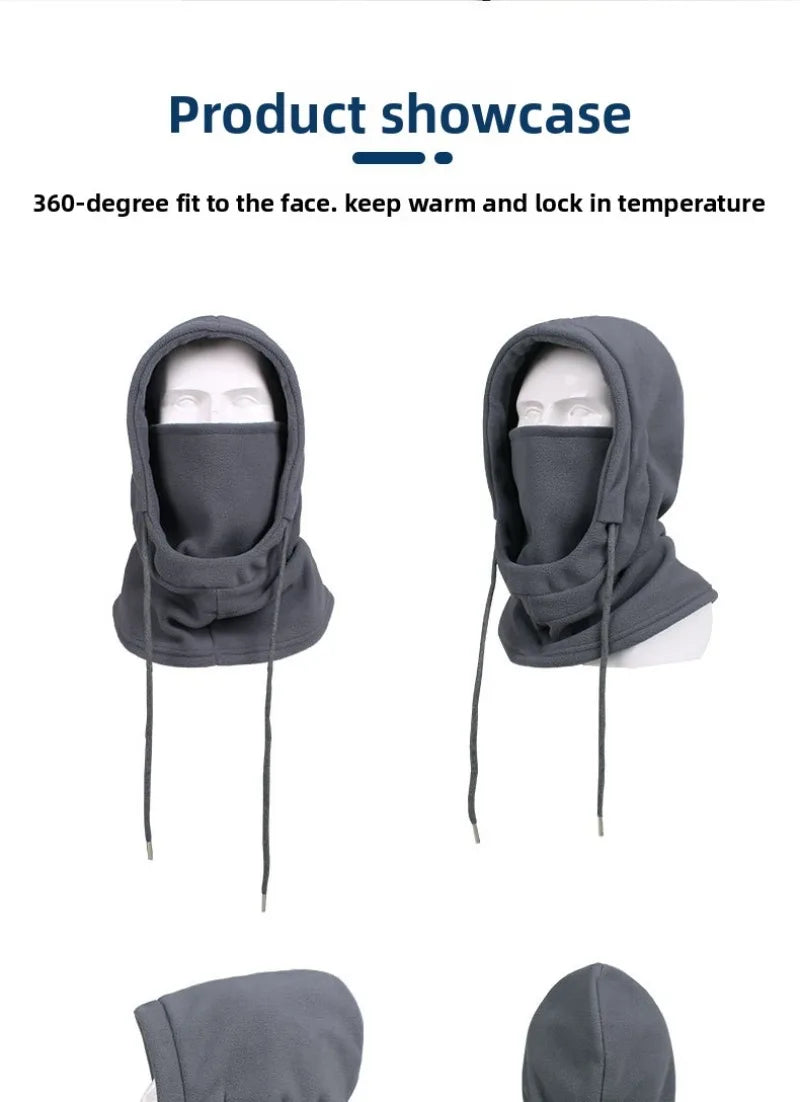 Unisex Winter Fleece Balaclava | Thick Warm Face Mask Neck Warmer