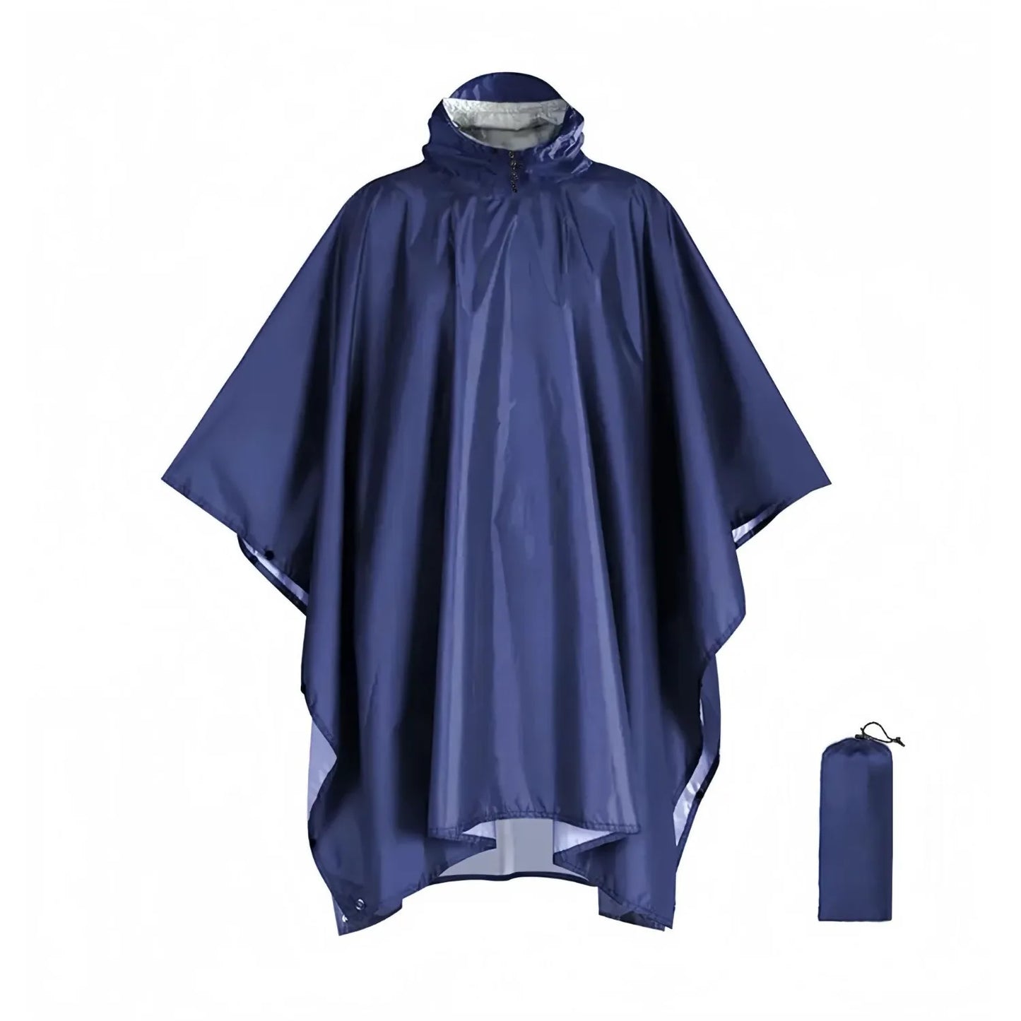 Waterproof Hooded Rain Poncho for Adults | Lightweight Emergency Jacket
