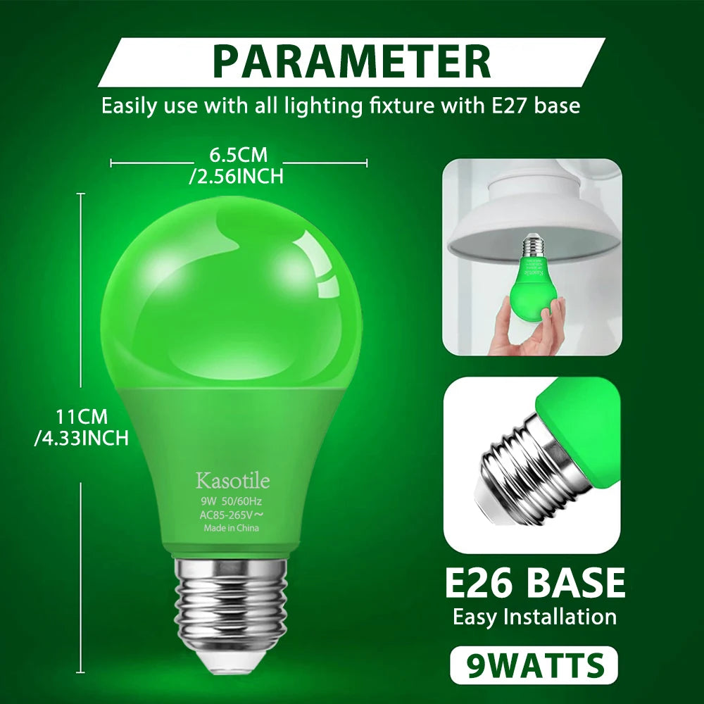 Colorful LED Energy Saving Bulb | 7 Color Options for Every Event