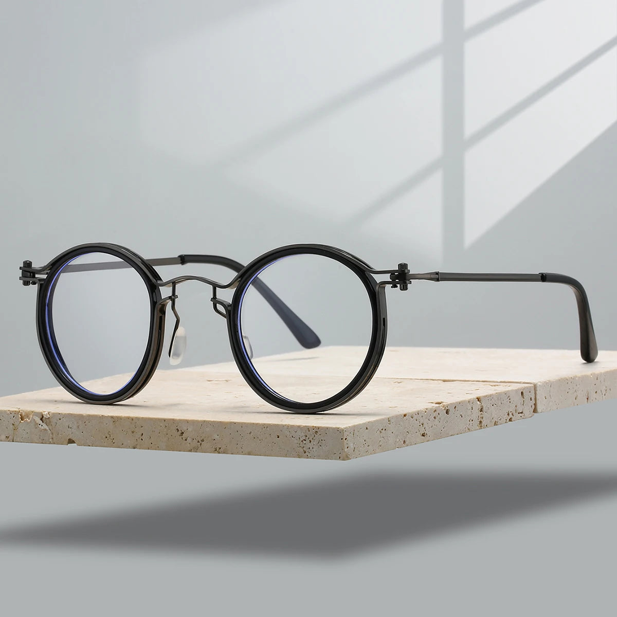 Stylish Retro Round Glasses | Chic Blue Light Blocking Eyewear