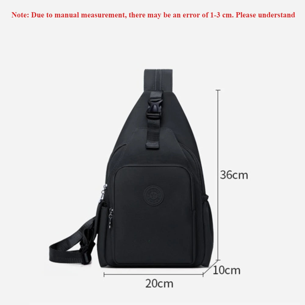Casual Multi-Functional Nylon Chest Bag | Stylish and Practical