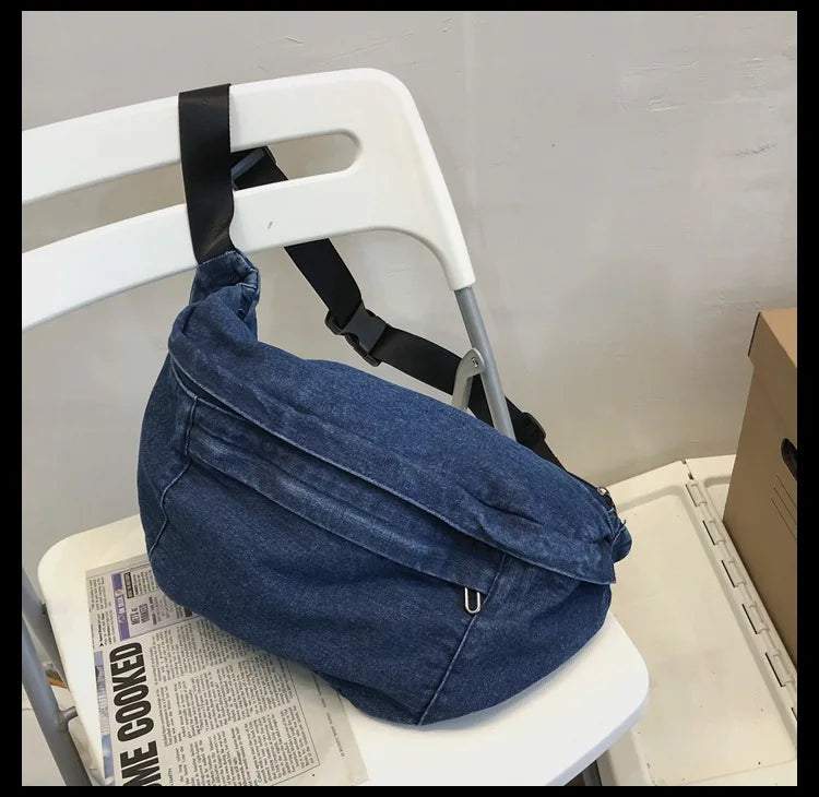 High Quality Denim Waist Bag | Stylish Crossbody Fanny Pack