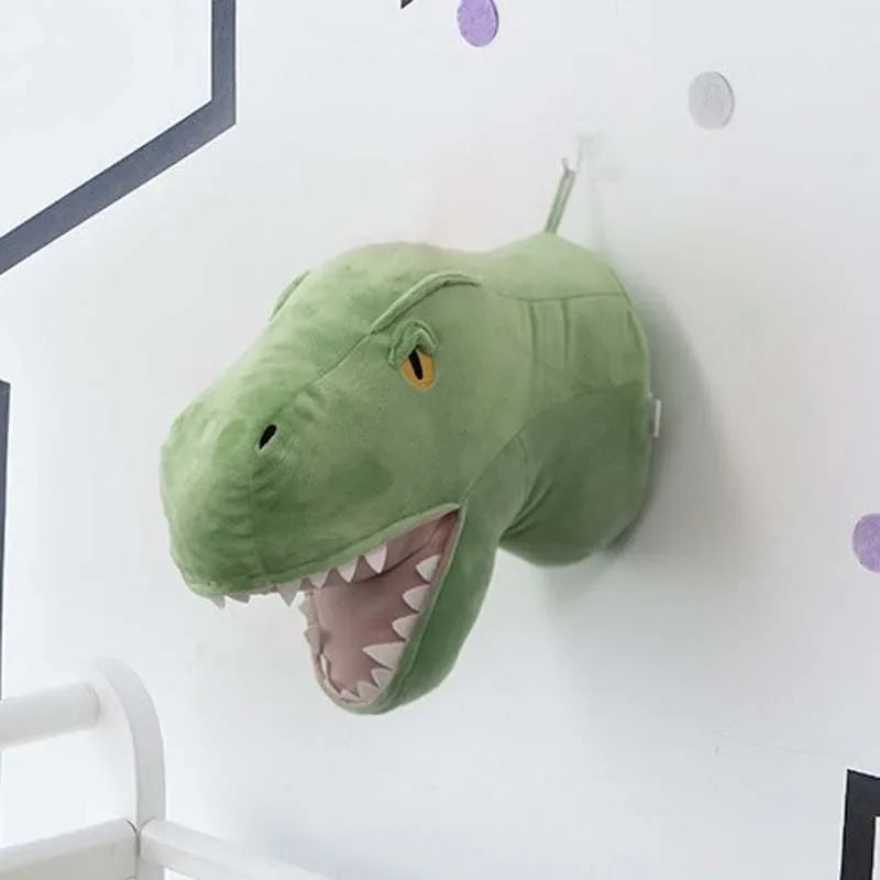 Animal Head Wall Decor | Cute Plush Animal Hanging Mounts for Kids