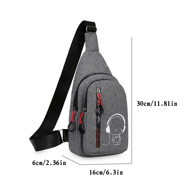 Stylish Casual Chest Bag for Men | Versatile Crossbody Backpack