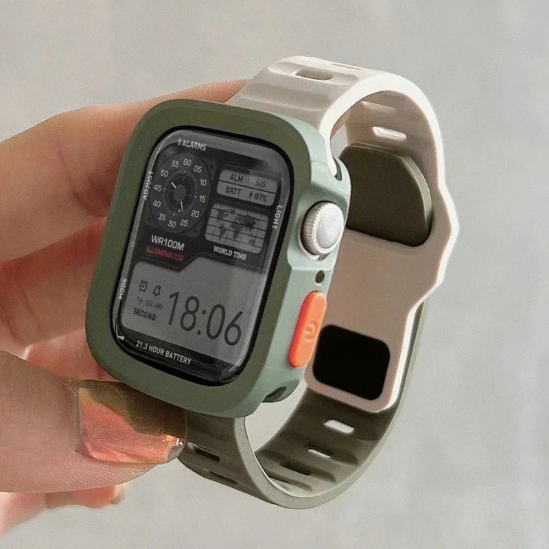 Candy Silicone Case & Strap for All Apple Watch Sizes