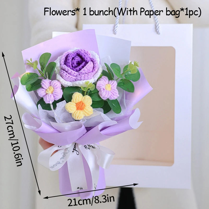 Ramo Eterno de Flores de Ganchillo | El Regalo Perfecto para Cualquier Ocasión