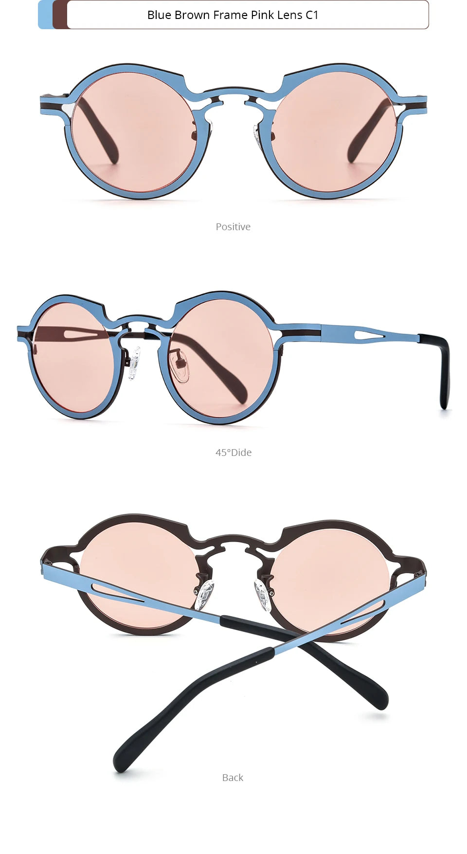 Stylish Vintage Round Polarized Sunglasses for Men & Women