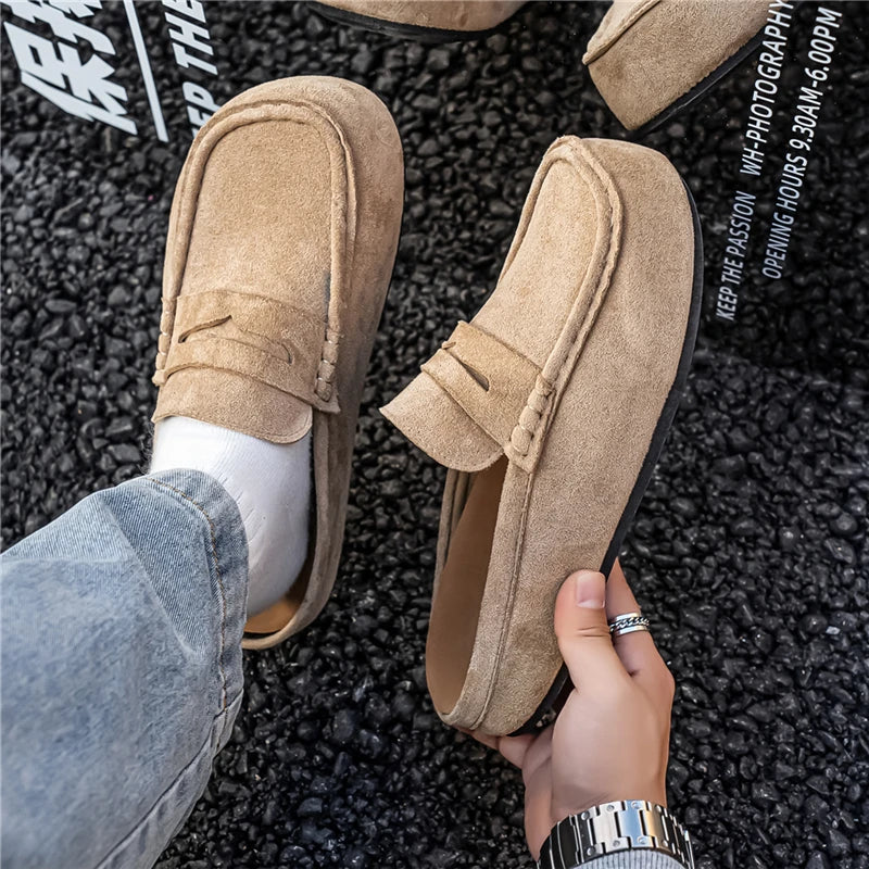 Comfortable Men's Casual Leather Loafers | Perfect for Driving