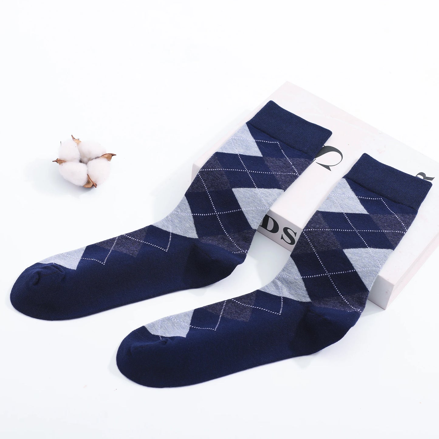 Men's Dress Socks | Breathable Cotton Crew Socks for All Occasions