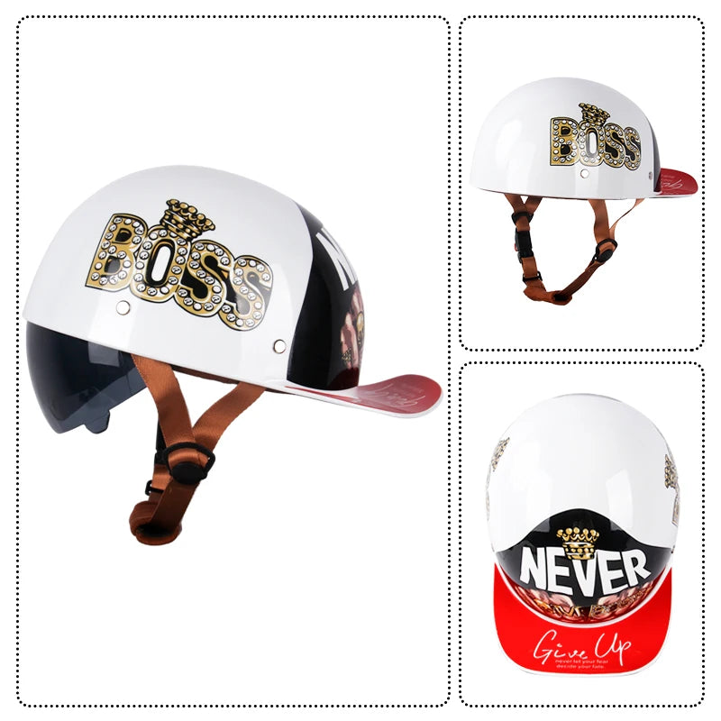 Vintage Personalized Baseball Caps & Half Helmets for All