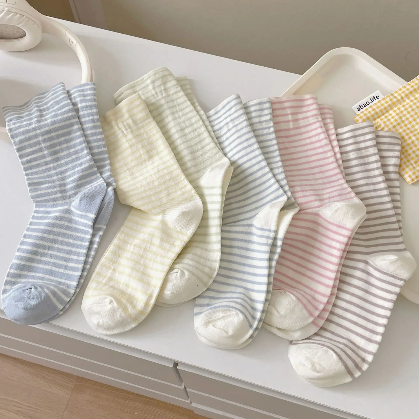 Casual Striped Women's Socks | Trendy Harajuku Streetwear