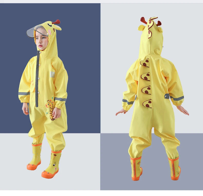 Kids Waterproof Dinosaur Raincoat | Perfect for Boys & Girls