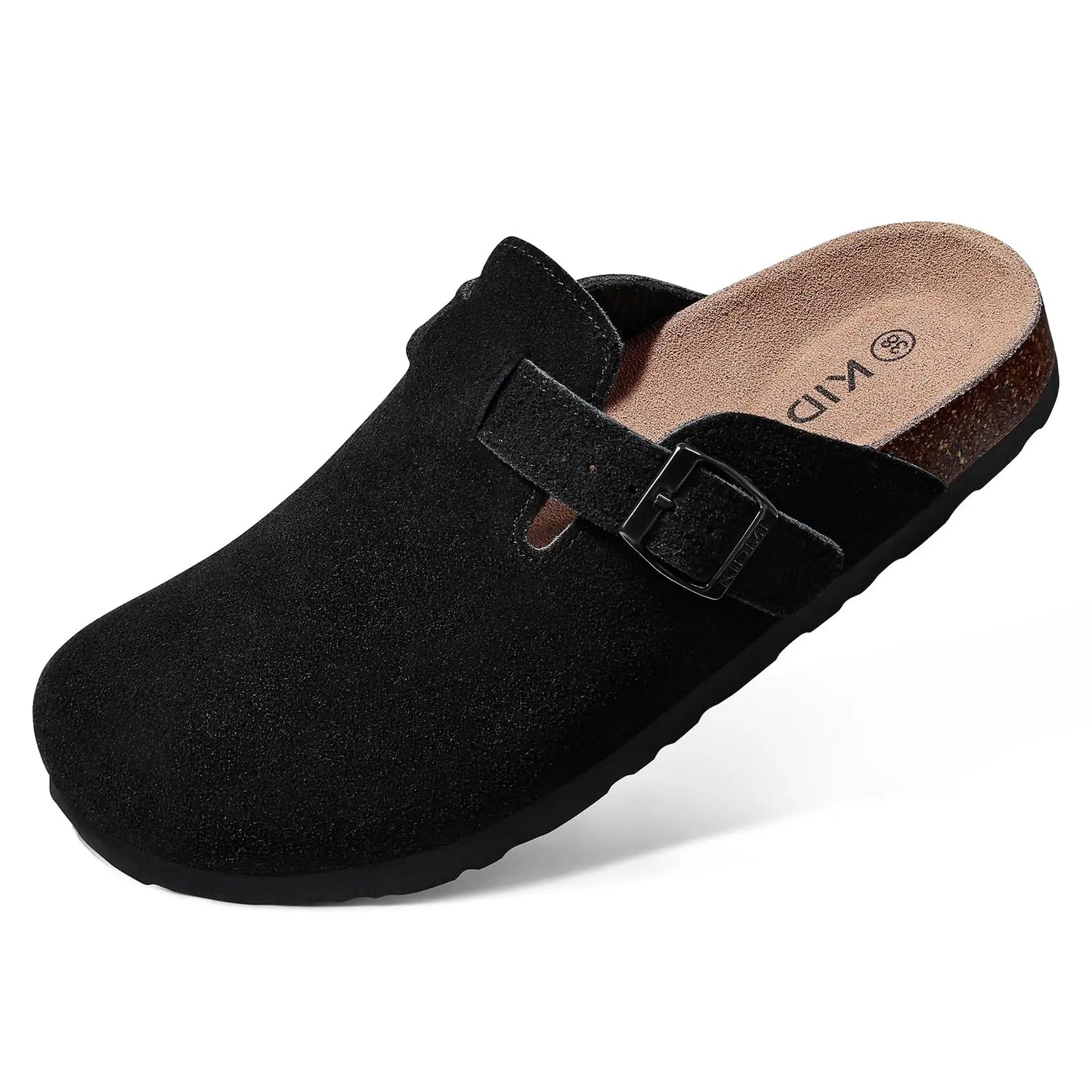 Shevalues Suede Clogs For Women Men Summer Cork Mules Soft Footbed Sandals With Arch Support  New Leisure Fashion Genuine Clogs