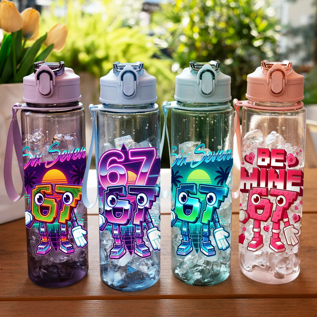 Portable 750ml Summer Straw Cup | BPA Free Water Bottle