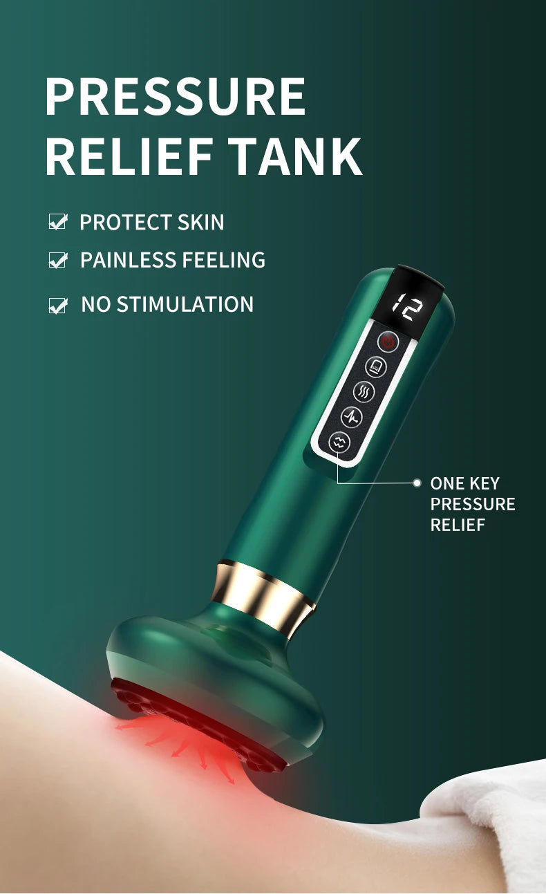 Tricolor Electric Gua Sha Massager | Slimming Infrared Therapy