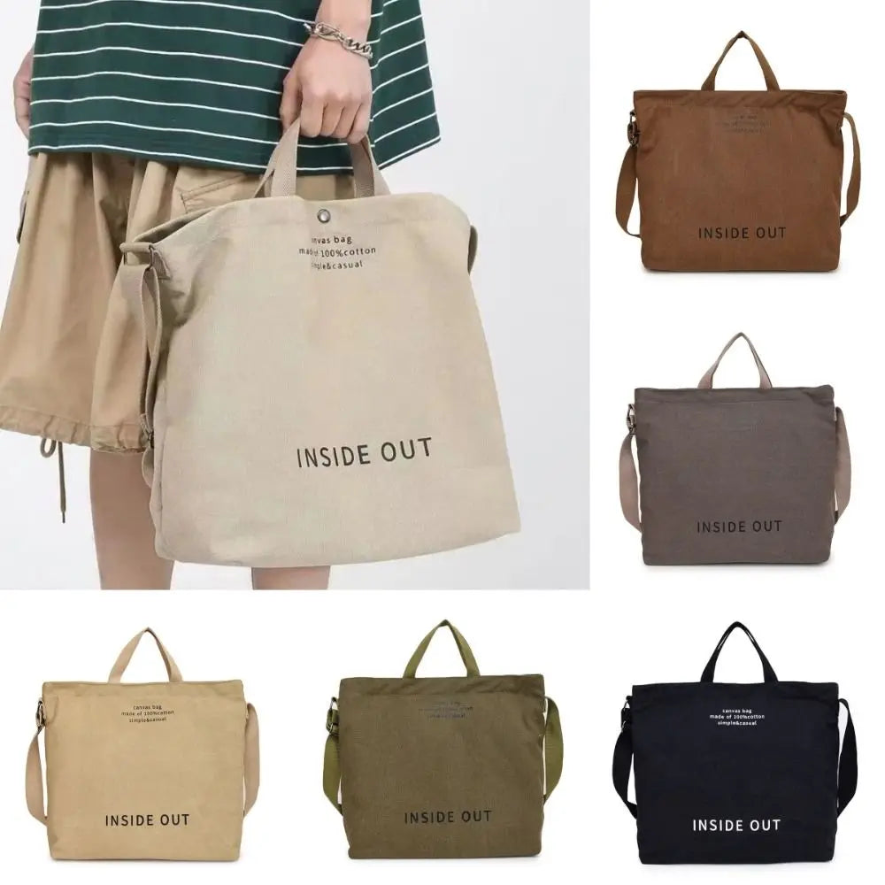 Large Canvas Shoulder Tote Bag | Stylish & Functional Handbag