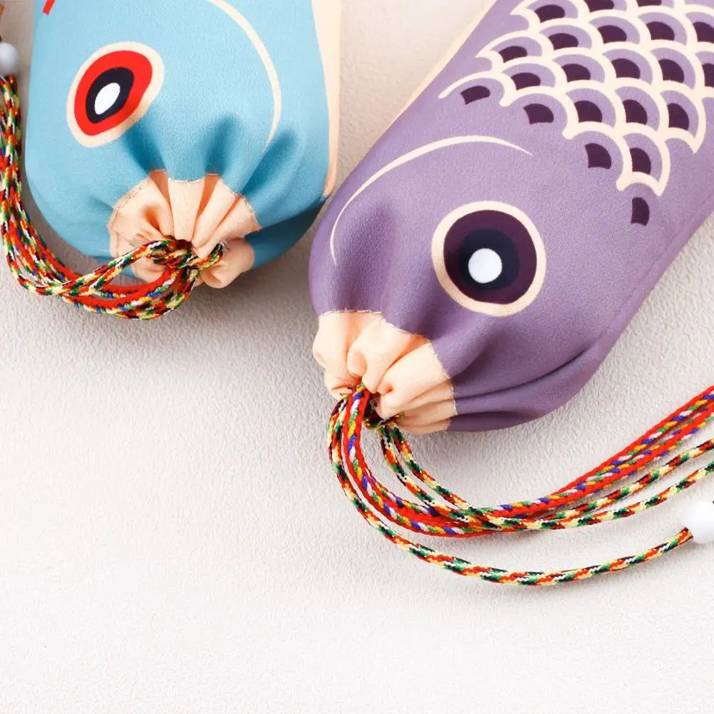 Koi Carp Blessing Bag | Japanese Style Ethnic Jewelry Pouch