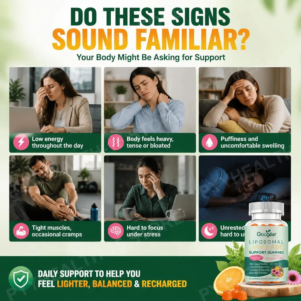 Liposomal Herbal Lymphatic Support Gummies | Immune Boosting Formula