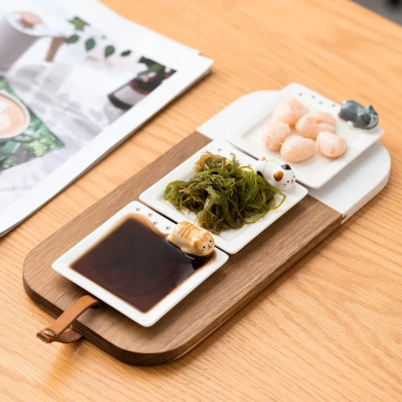 Plato Pequeño de Cerámica para Salsa de Soja | Plato para Condimentos Estilo Japonés