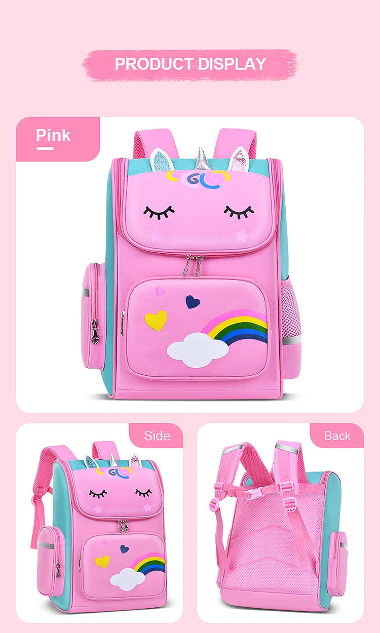 Cute Unicorn Backpack for Kids | Ideal School Bag for Grades 1-6