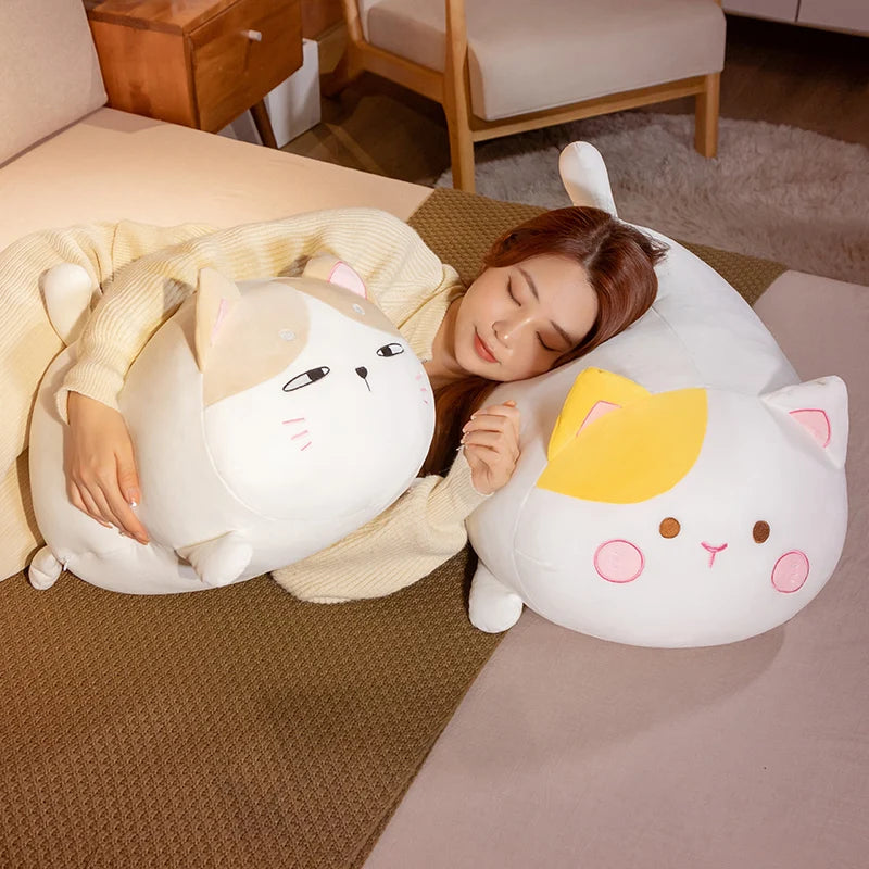 Cute Kawaii Cat Plush Toys | Soft Plush Sleep Pillow Cushion