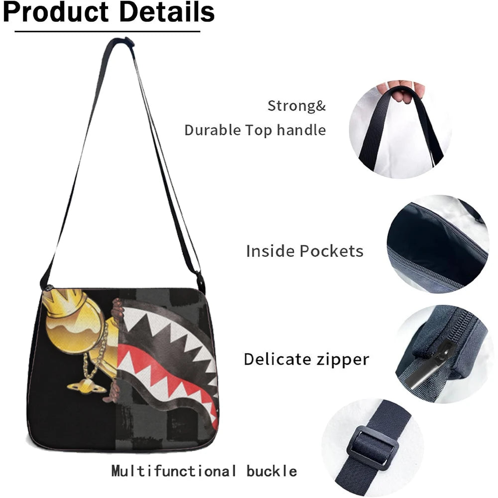 Trendy Shark Graphic Backpack Set | Ideal for School & Adventures