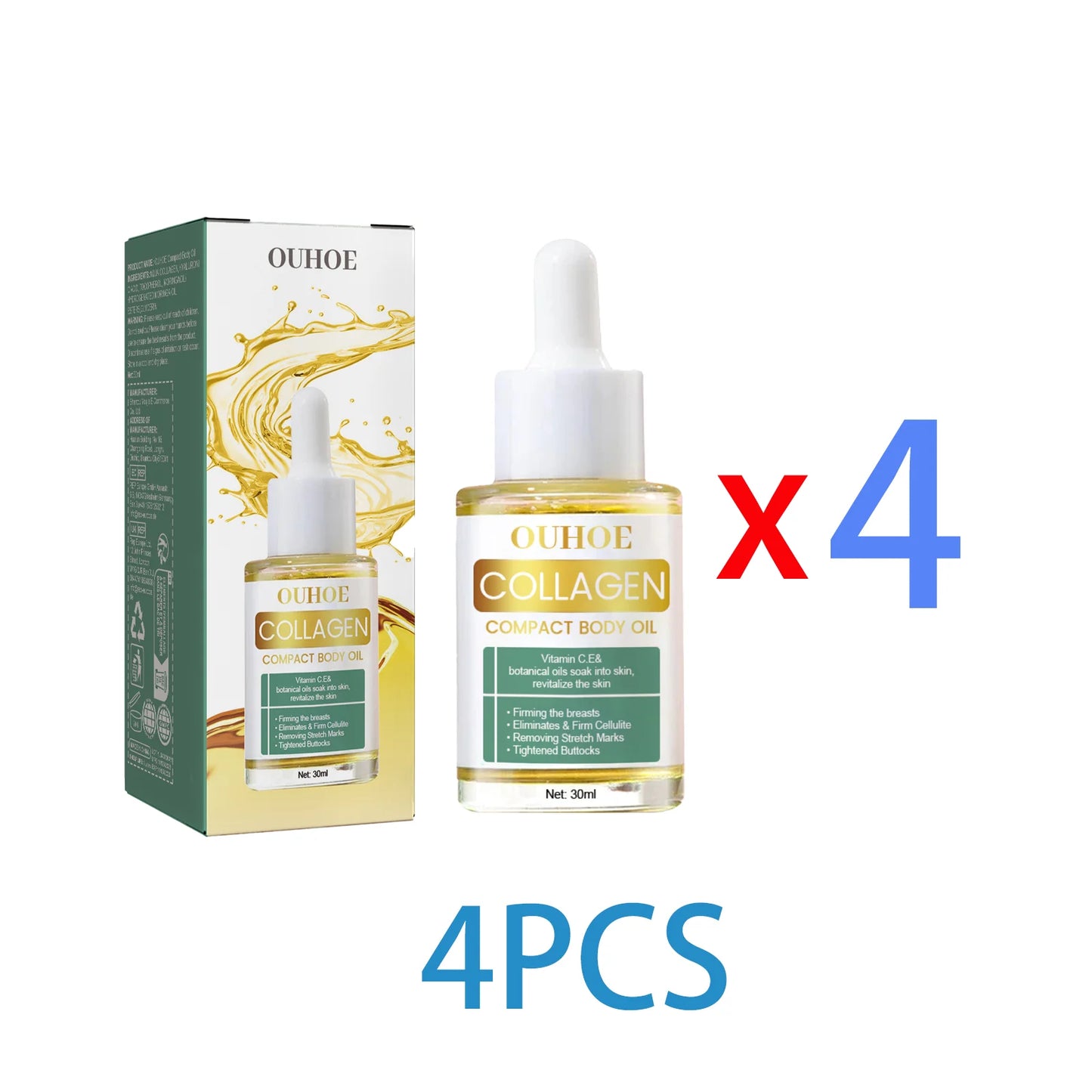 Collagen Body Oil for Skin Tightening & Firming Treatment