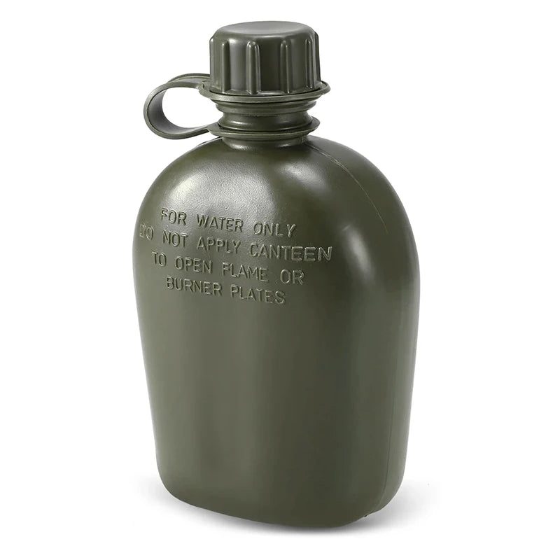 Large Capacity Military Canteen Bottle for Outdoor Adventures