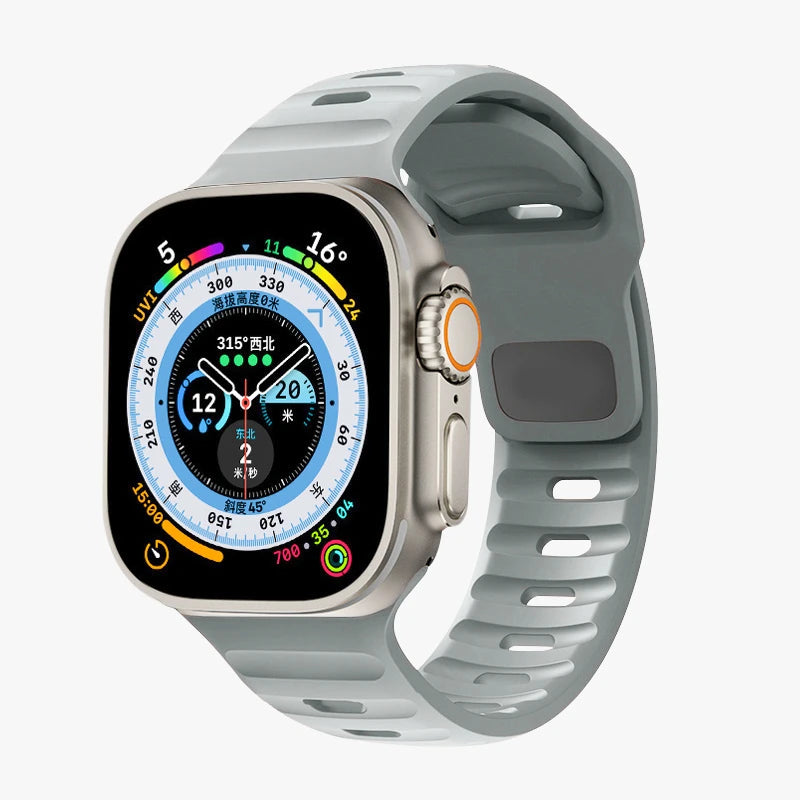 Flexible Silicone Sport Strap for Smartwatches | Comfort & Style
