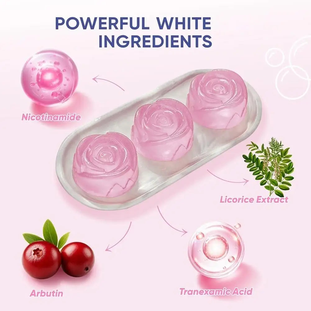 Rose Oil Whitening Soap | Brightening & Nourishing Cleansing Bar