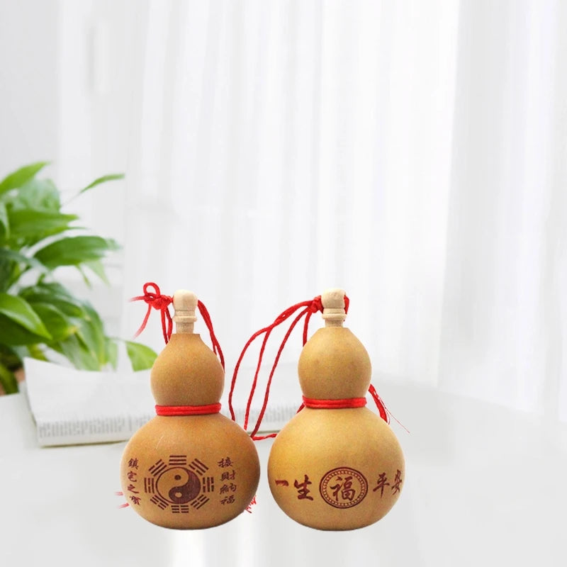 Mini Wine Gourd Ornament | Traditional Carving for Festivities