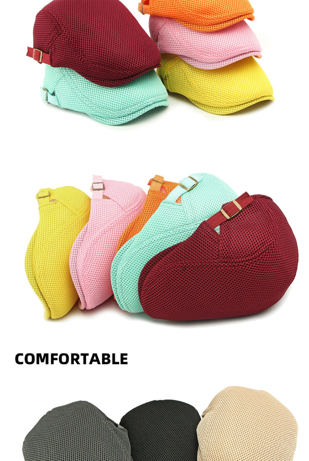 Stylish Unisex Beret Caps | Breathable Sun Hats for Summer