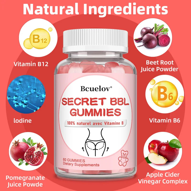 BBL Gummies for Curves | Enhance Butt and Hip Appearance