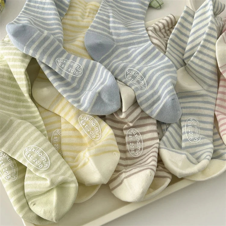 Casual Striped Women's Socks | Trendy Harajuku Streetwear
