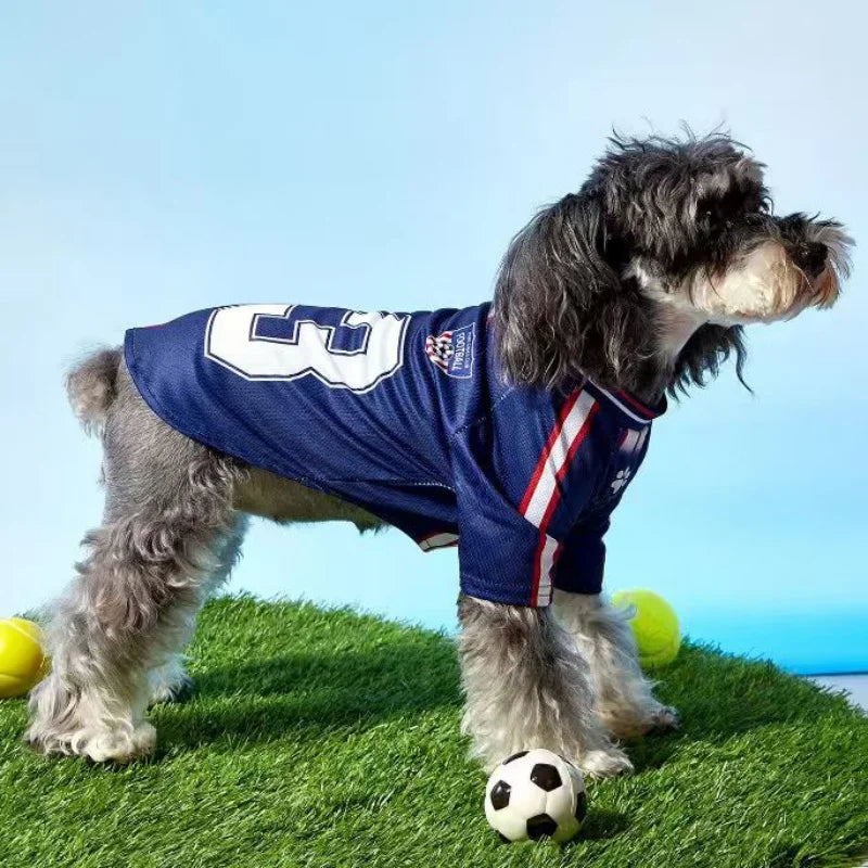 No.23 Mesh Breathable Dog Jersey Basketball Clothing Schnauzer Teddy Sport Puppy T-Shirts Summer Pet Cat Shirts for Small Dogs