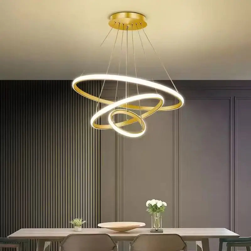 Nordic Style LED Circle Pendant Lamp | Modern Home Chandelier